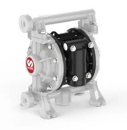 Samoa - Up03 3/8" Ported Air Operated Diaphragm Pump (Polypropylene) 1
