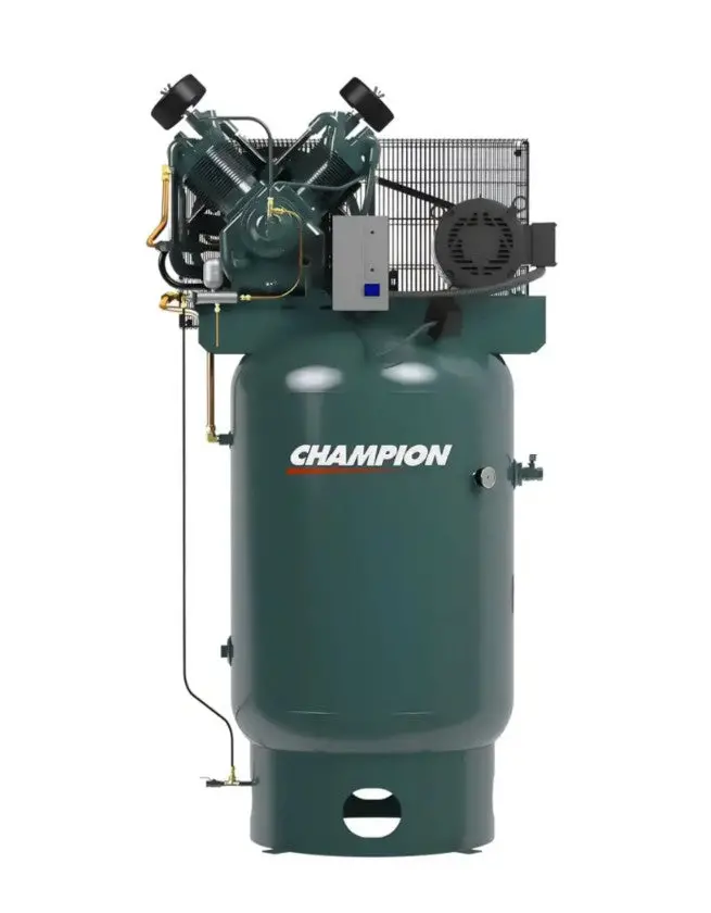 Champion Vr10-8 – 10 Hp R-30 Two-Stage Reciprocating Air Compressor | 80-Gallon Vertical Tank 1
