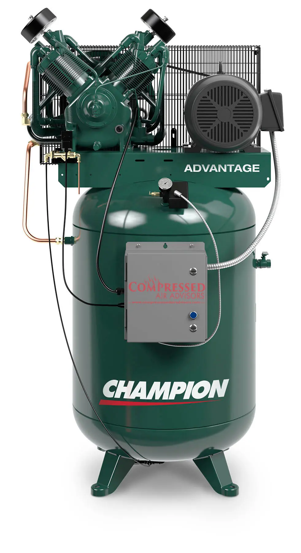 Champion Vr15f-12 – 15 Hp R-30 Two-Stage Reciprocating Air Compressor | 120-Gallon Vertical Tank 1
