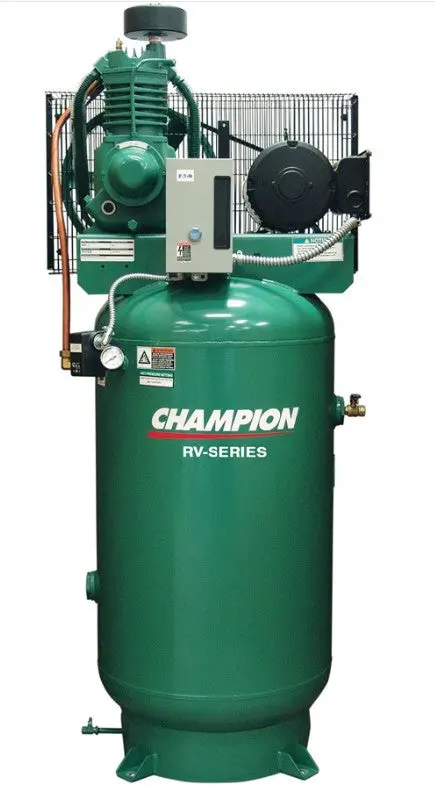 Champion Vrv3f-6 - 3Hp Two Stage Reciprocating Air Compressor, 60 Gallon Vertical Air Receiver, 8.2 Cfm @ 175 Psi 1