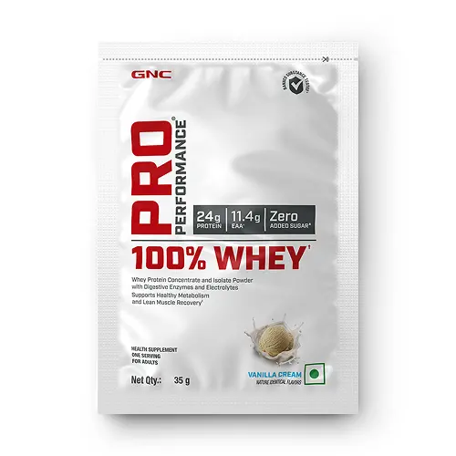 100% Whey Protein Sachets 35Gm Vanilla Cream 1