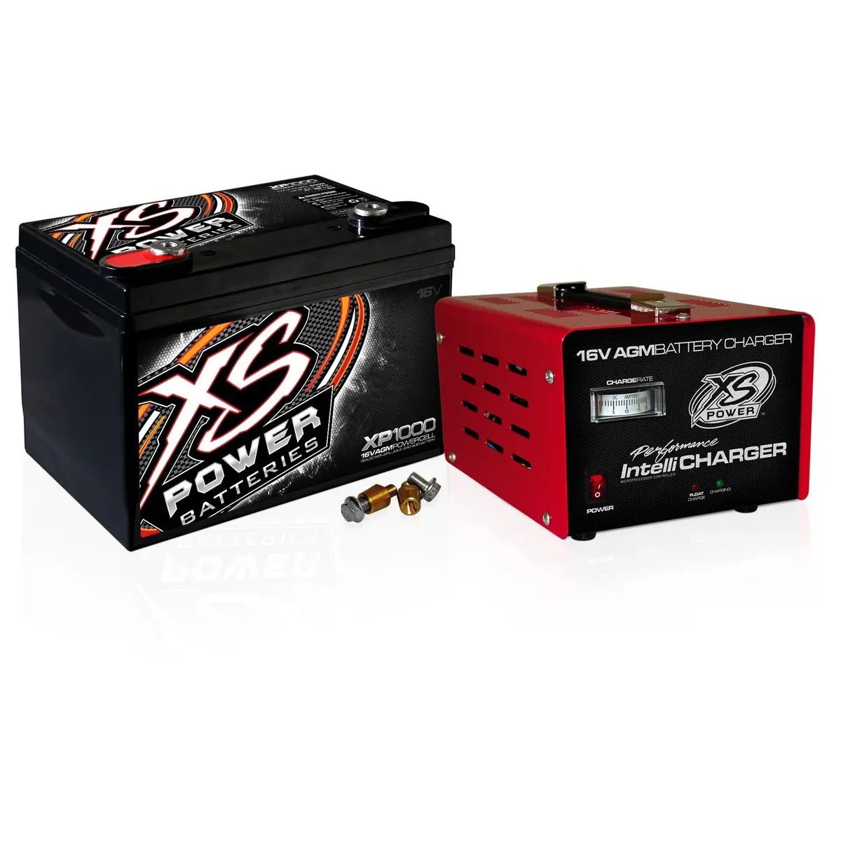 Xs Power Xp1000 16V 2400A Battery/Power Cell + 1004 15A Charger Combo Package 1