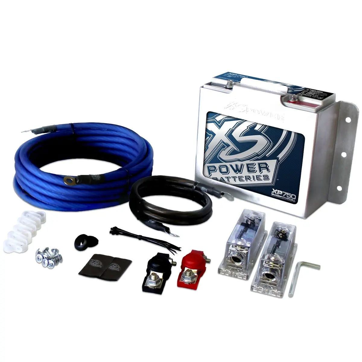 Xs Power Xp750ck Xp750 Battery And Xpflex 4-Gauge 1500W Install Kit + 511 Mount 1