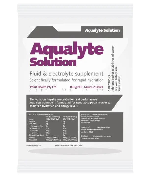 Aqualyte Electrolyte Powder Berry Flavoured Sachets 800G X 5 A-B800g5m 1