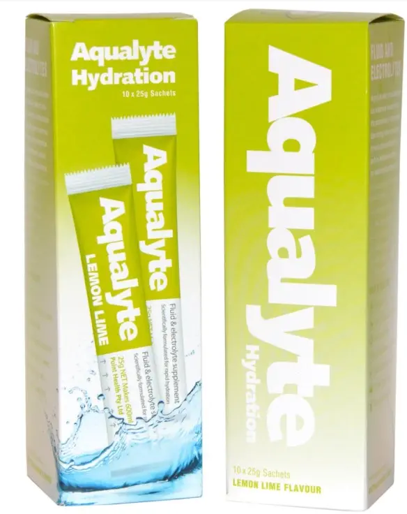 Aqualyte 25G Sachets  Box 10 Lemon/Lime Flavour A-L25g10r 1