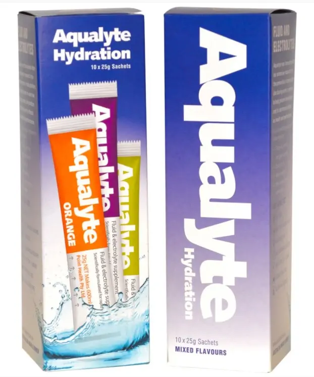 Aqualyte 25G Sachets Box 10, Mixed Berry Lemon/Lime Orange  Flavours A-M25g10r 1
