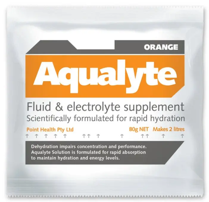 Aqualyte Electrolyte Powder Orange Flavoured Sachets 80G X 20 A-O80g20s 1