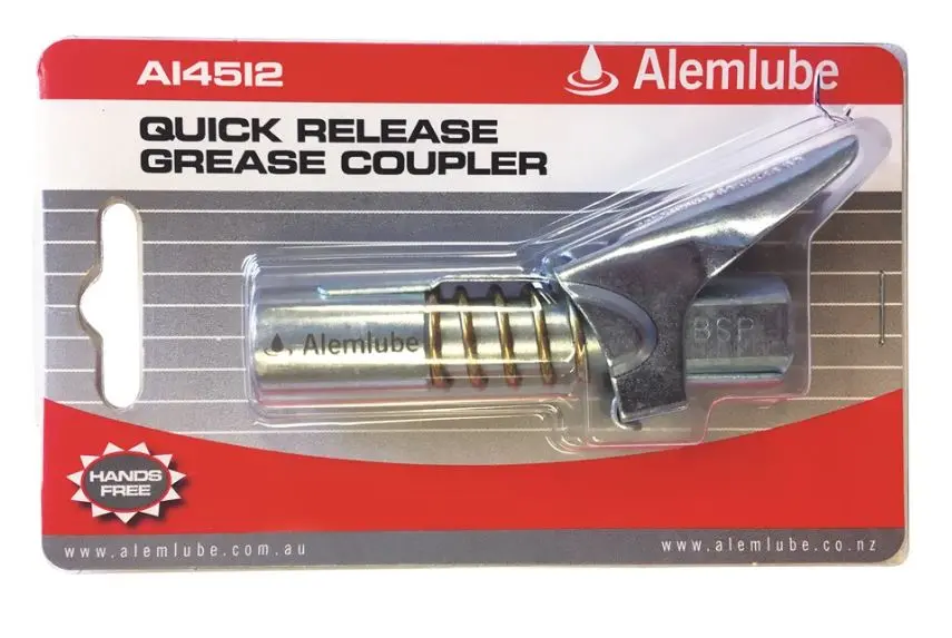 Alemlube Quick Release Grease Coupler 1/8” Bsp A14512 1
