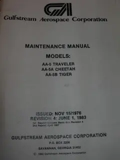 Manual, Grumman American - Aa-5/5A/5B - Maintenance 1