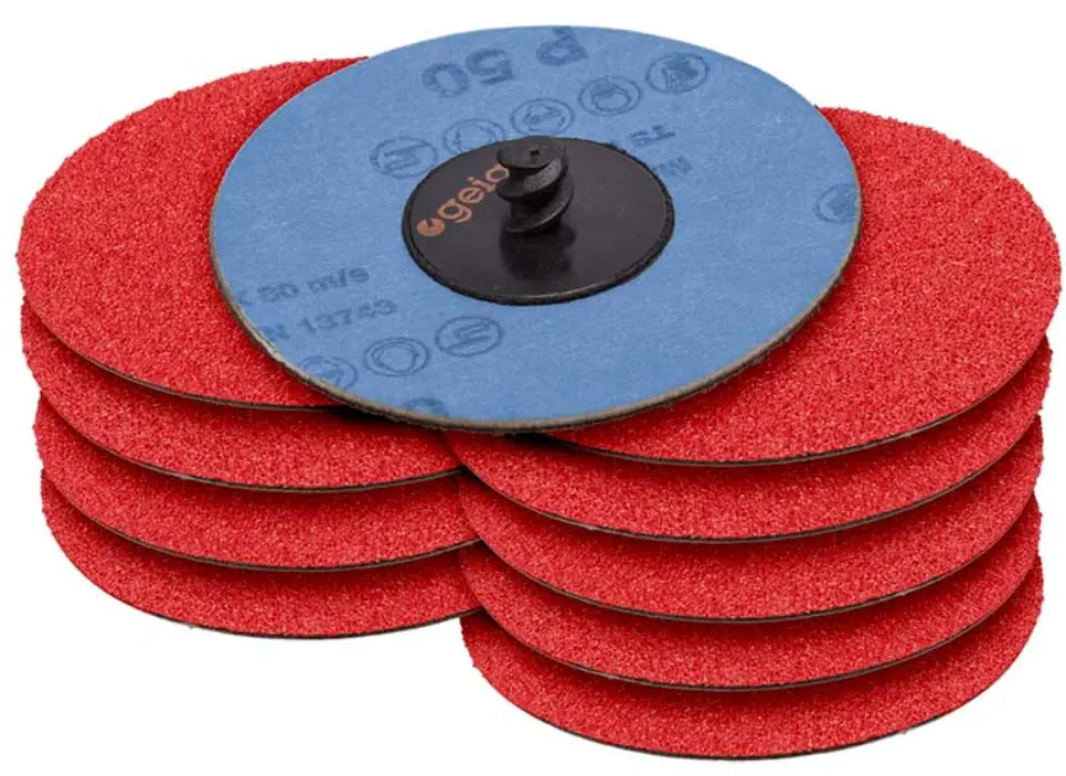 Geiger 75Mm Quick-Lock Ceramic Sanding Disc 10 Pack 60 Grit Ab22013s60cp 1