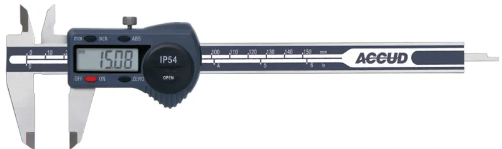 Accud 150Mm Dual Scale Digital Ip54 Caliper Ac-111-006-11 1