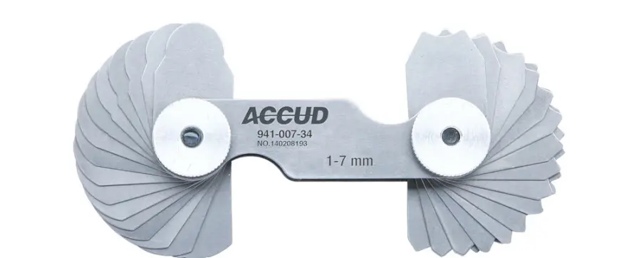 Accud 1-7Mm Radius Gauge Ac-941-007-34 1