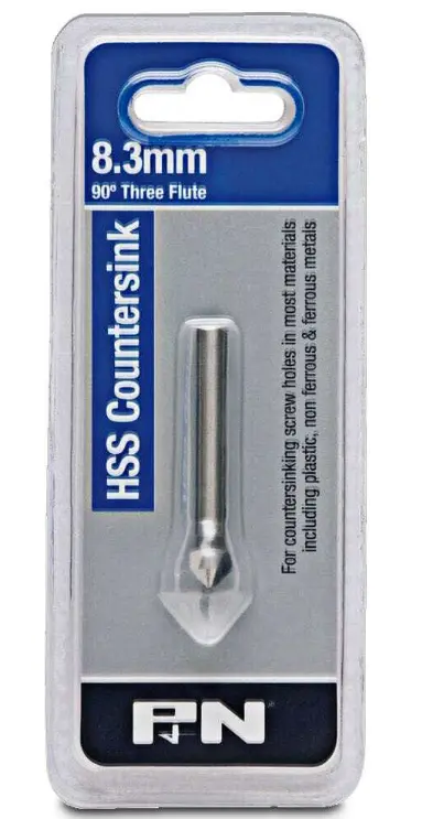 P&N  8.3Mm 90° Countersink Bit 3 Flute  Hss 107Cs0083 1