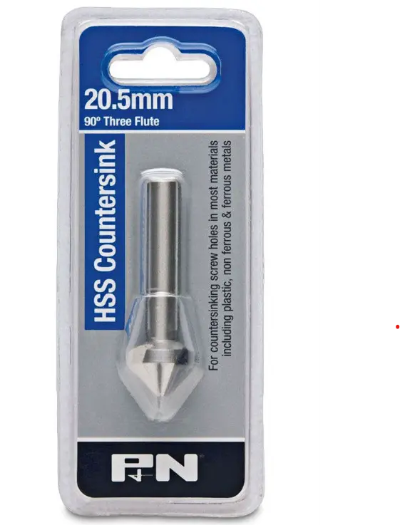 P&N 20.5Mm 90° Countersink Bit 3 Flute  Hss 107Cs0205 1