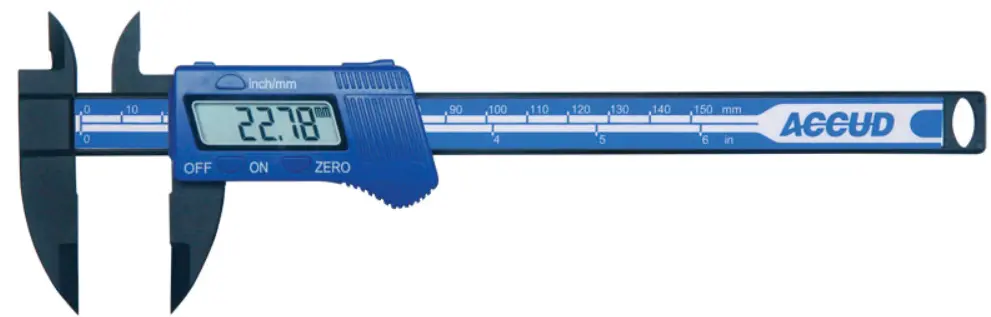 Accud 150Mm Plastic Digital Caliper Ac-117-006-11 1