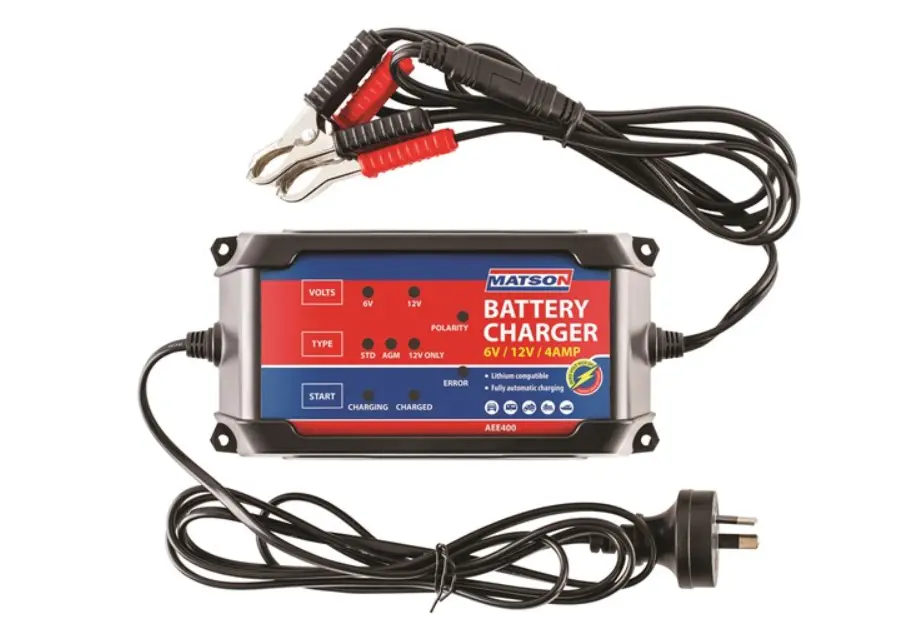Matson 6/12V Battery Charger 4Amp Aee400 1