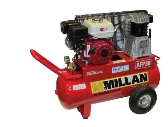 Mcmillian  Petrol Compressor 18Cfm 6.5Hp Afp38 1