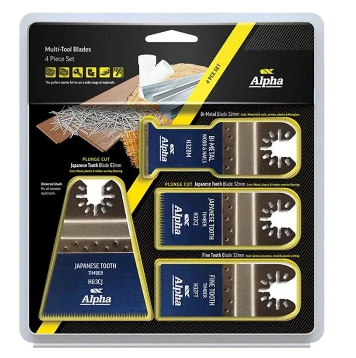 Alpha 4 Piece Multi-Tool Blade Set Ah4mak 1