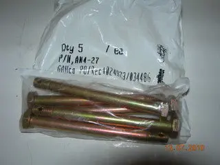 Bolt, Machine - 1/4-28D -  2.906" Ol - Drilled Shank 1