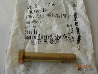 Bolt, Machine - 3/8-24D - 2.078" Ol 1