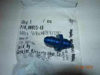 Union, Straight - Flare/Flare - 1/4" Tube Od 1