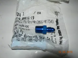 Nipple, Straight - Pipe/Flare - 1/8" Npt - 1/8" Tube Od 1