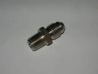 Nipple, Pipe/Flare - Straight - 1/8" Npt - 1/4" Tube Od - Stainless 1