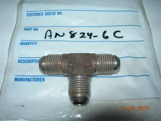 Tee, Flare/Flare/Flare - 3/8" Tube Od - Stainless 1