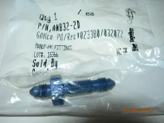 Union, Bulkhead Flare/Flare - Straight - 1/8" Tube Od 1