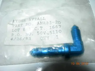 Union, Bulkhead Flare/Flare - 90' - 1/8" Tube Od 1