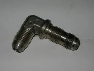 Union, Bulkhead - Flare/Flare - 90' - 5/16" Tube Od - Stainless 1
