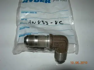 Union, Bulkhead - Flare/Flare - 90' - 1/2" Tube Od - Stainless 1