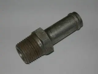 Nipple, Straight - Pipe/Hose - 1/2" Npt - 5/8" Id Hose - 2 37/64" Ol 1