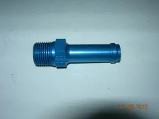 Nipple, Straight - Pipe/Hose - 3/8" Npt- 1/2" Hose 1