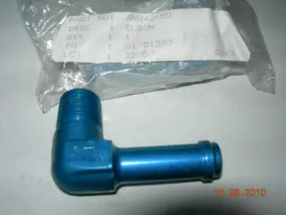 Nipple, Elbow 90' - Pipe/Hose - 3/8" Npt - 1/2" Id Hose 1