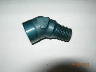 Union, Pipe/Pipe 45' - 1/4" Male Npt - 1/4" Female Npt 1