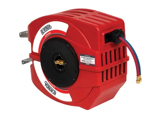 Alemlube  Rewinda Oxy Acetylene Hose Reel 15M X 6.3Mm Id Includes 0.9M Lead In Hose Ar615oar 1
