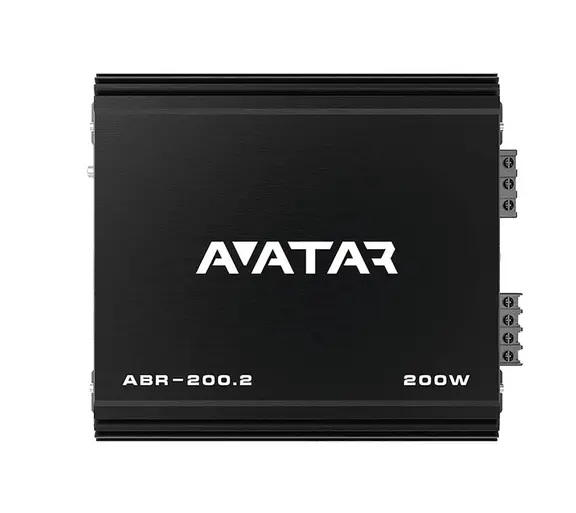 Avatar Abr-200.2 2 Channel Class Ab 200 Watt Black Amplifier Buran Series 1