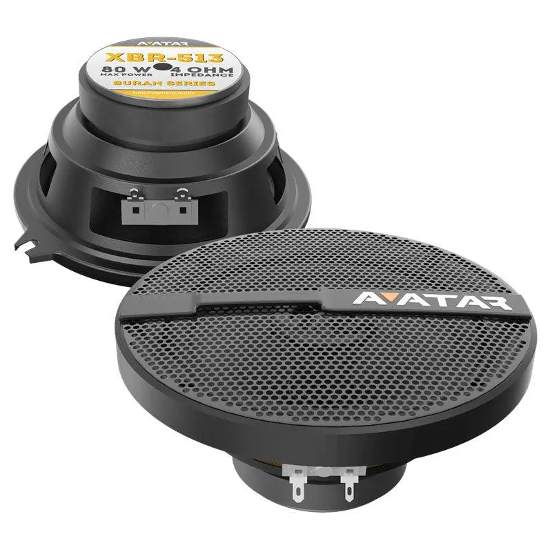 Avatar Buran Series Xbr-513 5.25” 80 Watt 4-Ohm Pair Of Coaxial Speakers 1