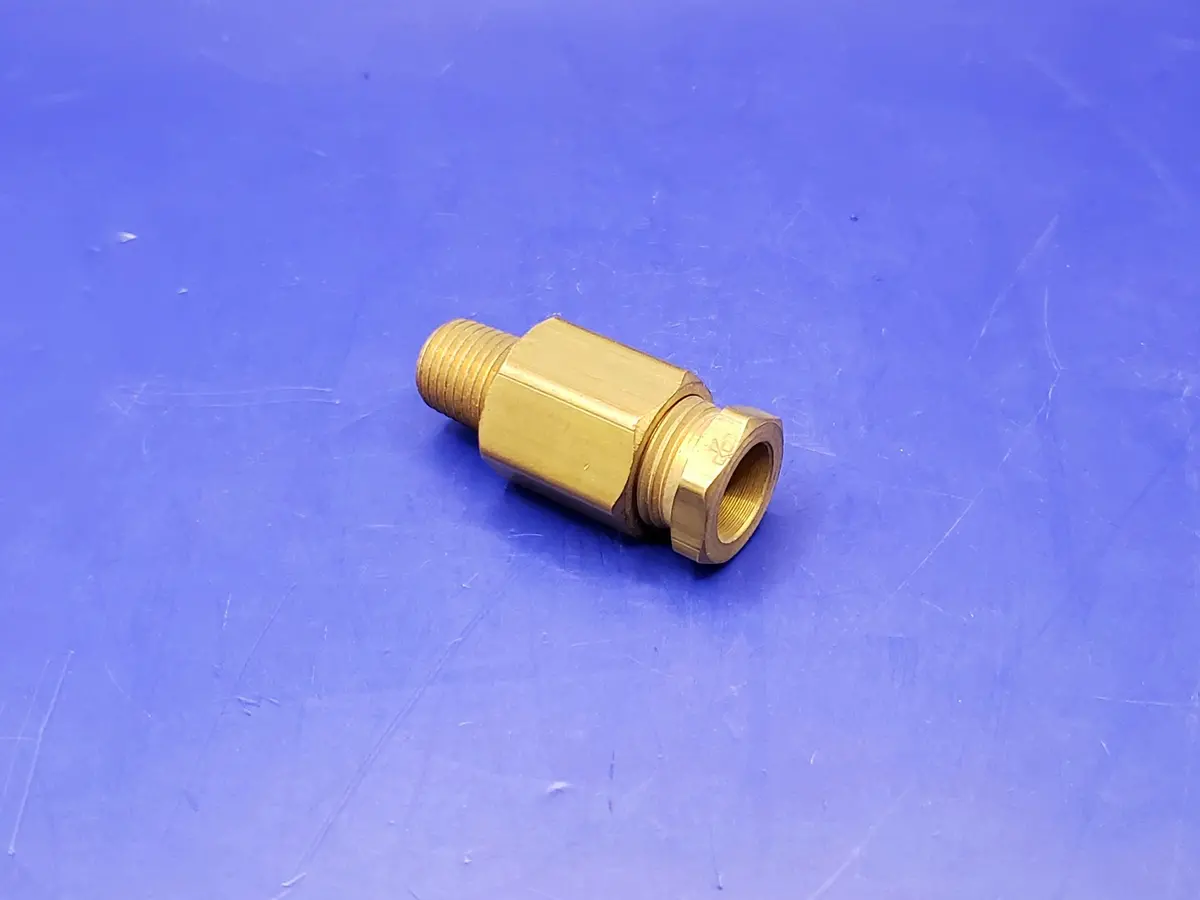 86E16: Tube Connector 1/2 Od X 1/4 Mpt Straigh 1