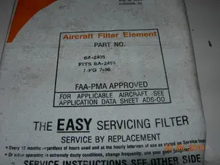 Filter, Air - Brackett 1
