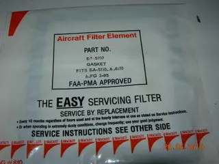 Gasket, Air Filter - Rubber - Brackett 1