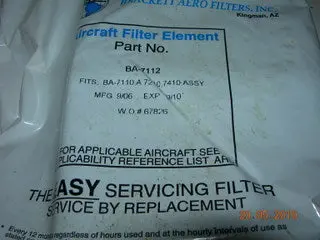 Filter, Air - Brackett 1