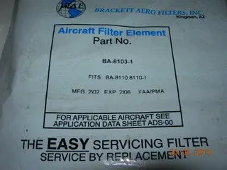 Filter, Air - Brackett 1