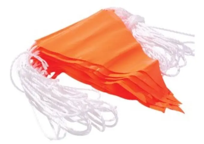 Maxisafe Orange Bunting Flag Line  30 Metre  Bbf722 1