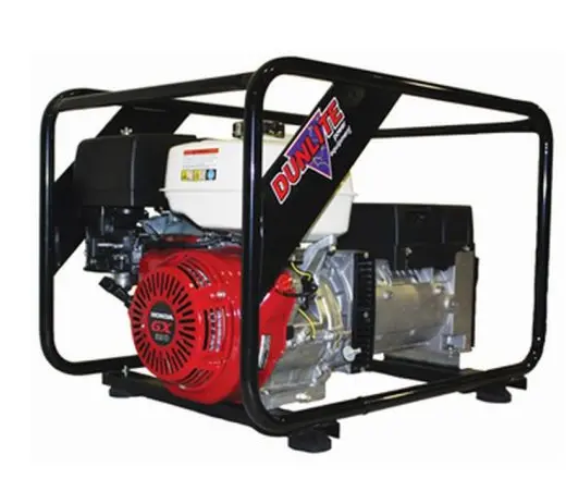 Dunlite 8 Kva Honda Powered Generator With Rcd Outlets & Sturdy Frame V2 Dguh7s-2 1