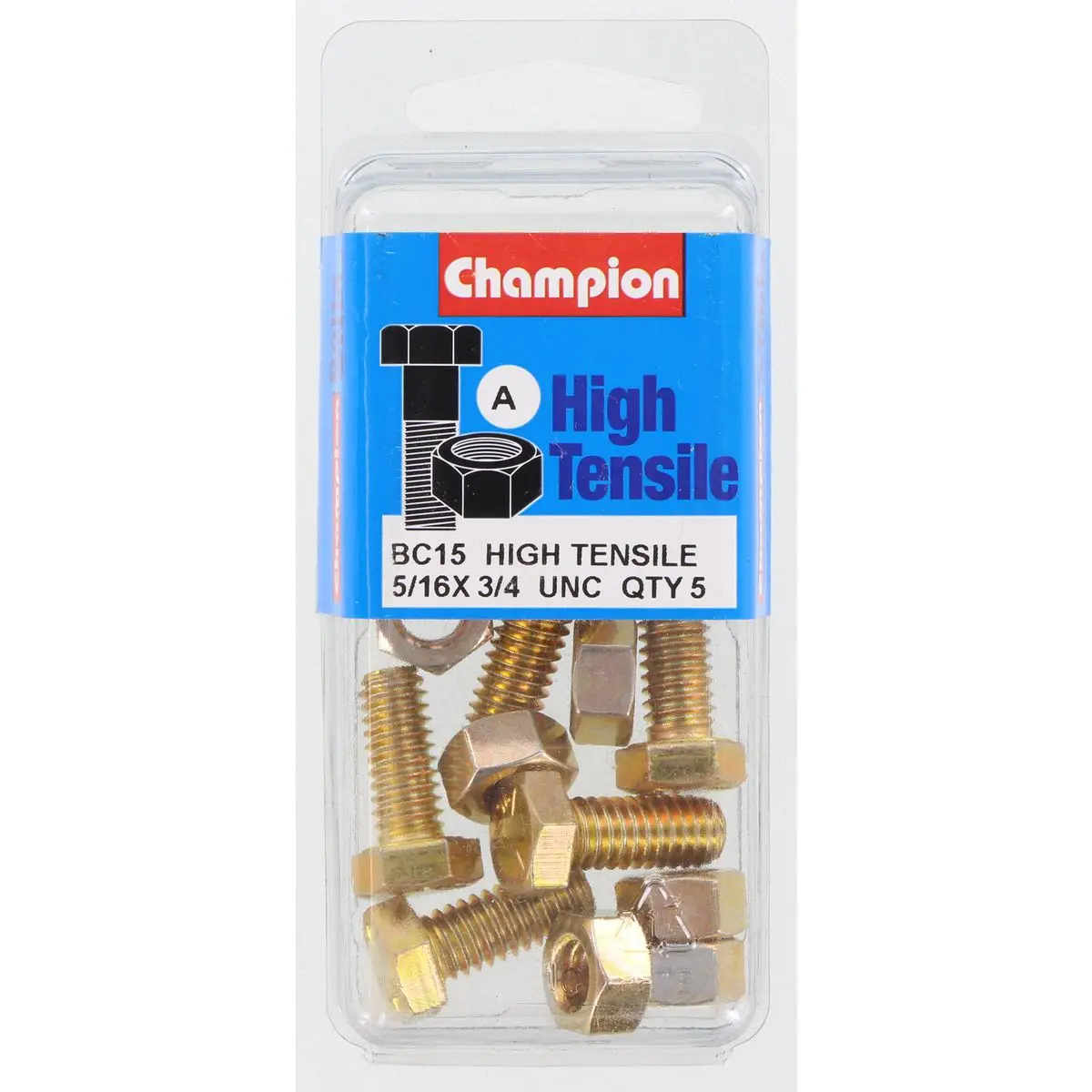 Champion Fully Threaded Set Screws And Nuts 3/4” X 5/16 Bc15 1