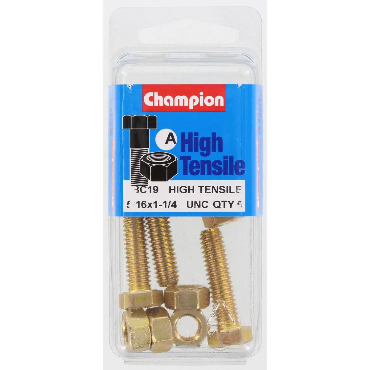 Champion Fully Threaded Set Screws And Nuts 1-1/4” X 5/16 Bc19 1