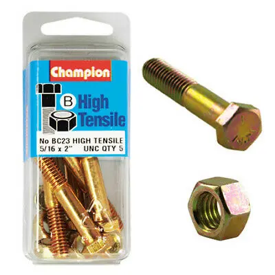 Champion Bolt And Nuts 2” X 5/16  Bc23 1