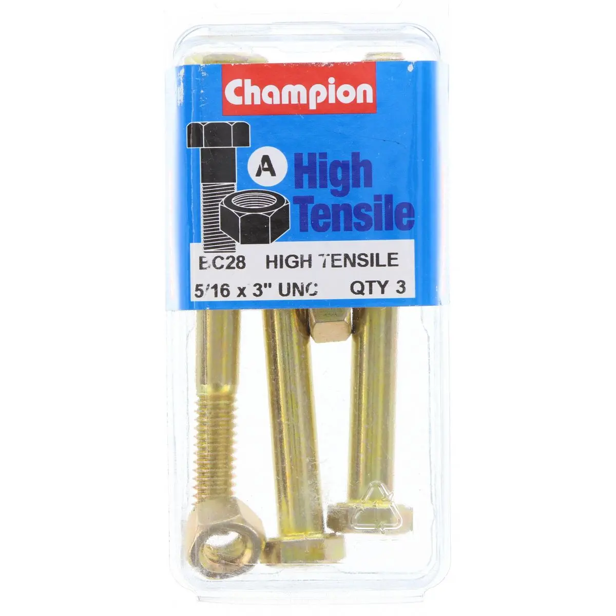 Champion Bolt And Nuts 3” X 5/16  Bc28 1